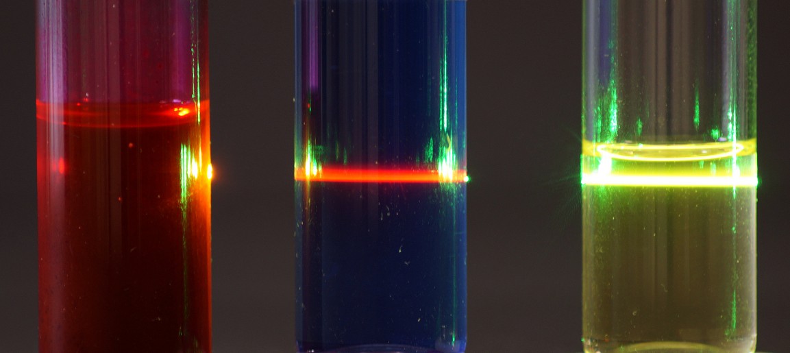 absorption, fluorescence, diffraction